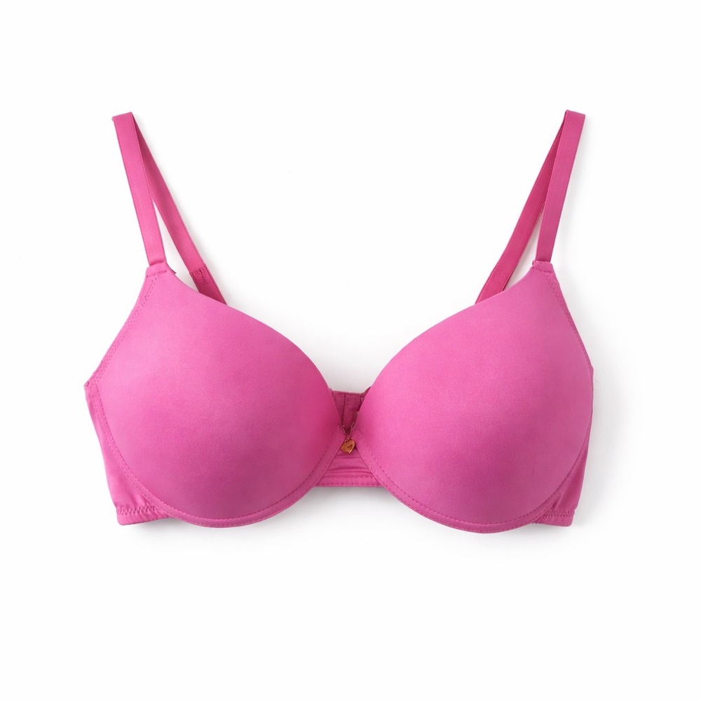 Juicy Couture Pink Underwire Bra – Gold Heart Charm – Size 40C